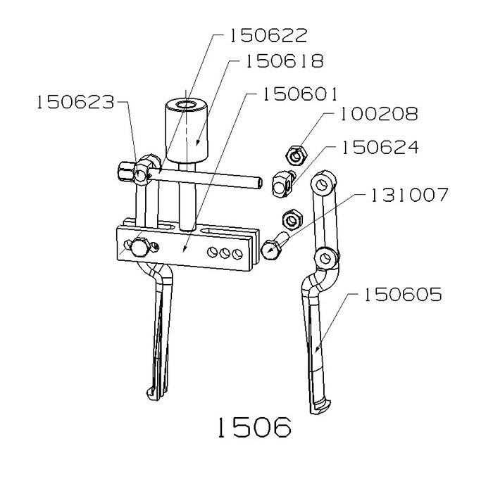 Forza Extracteur pour prise intérieure avec pommeau 110x90